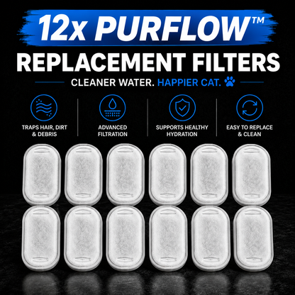 PurFlow™ Fountain Filters - 12pcs
