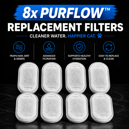 PurFlow™ Fountain Filters - 8pcs